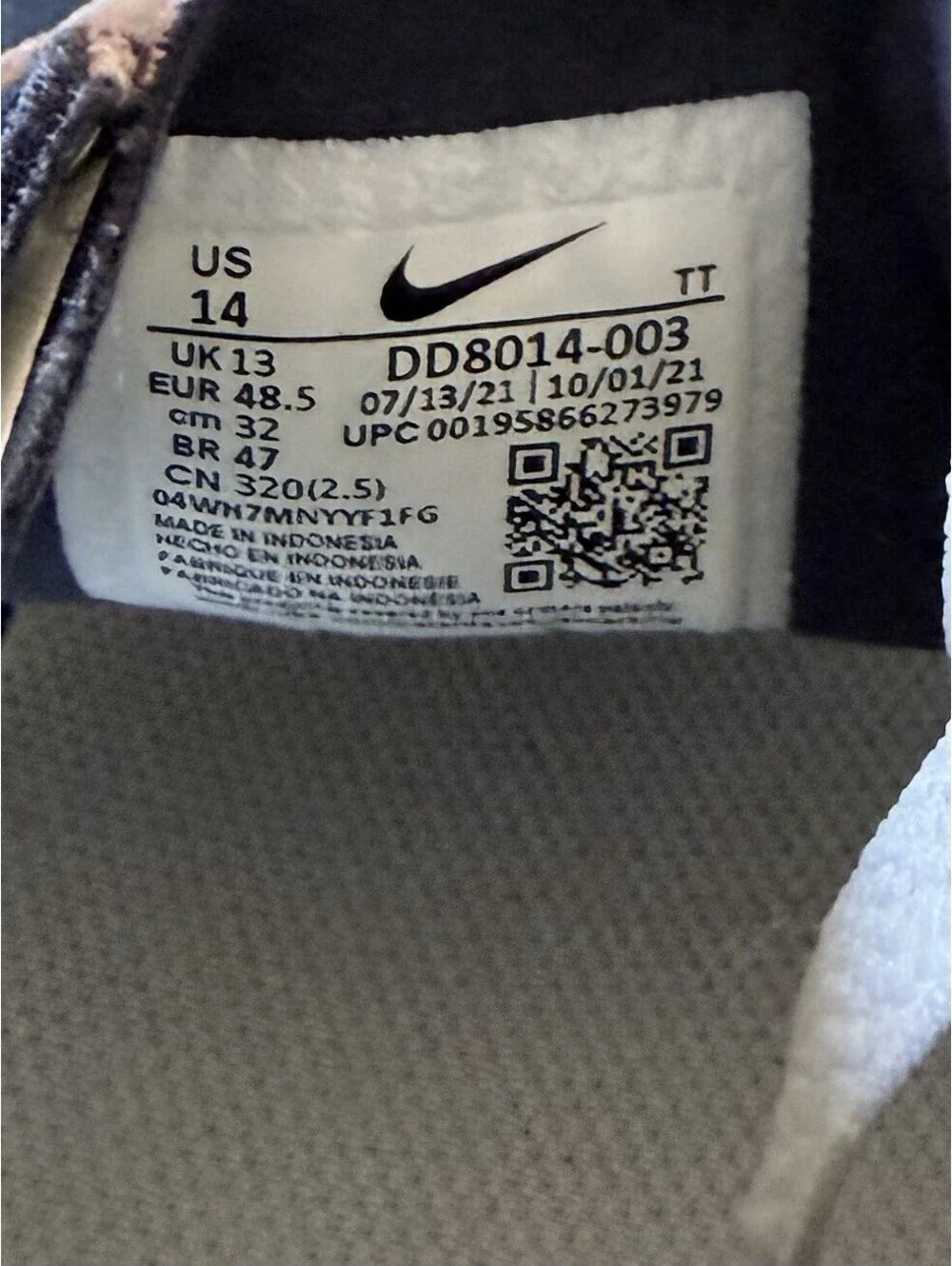 Nike Waffle One SE Men's Hyper Royal Sneakers Size 14 DD8014-003 Blue Shoes
